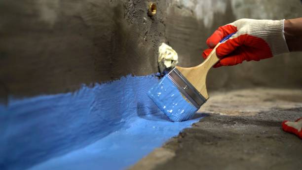 Commercial Vapor Barrier Installation project at a Thornton, PA business property by SJ Waterproofing Pros